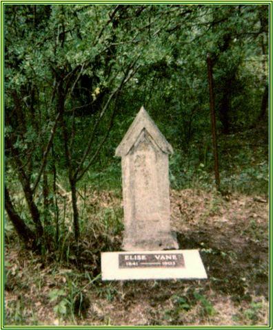 Elise Vane`s Grave in 1977